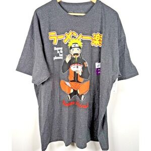 Naruto‎ Shippuden Mens Ramen Is The Best Pleasure Anime Gray Shirt New 2XL